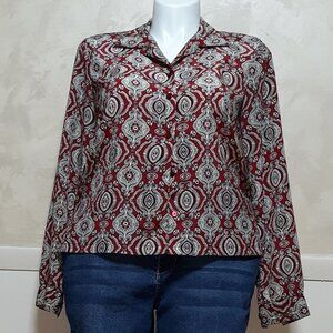 Donnkenny classics blouse size M